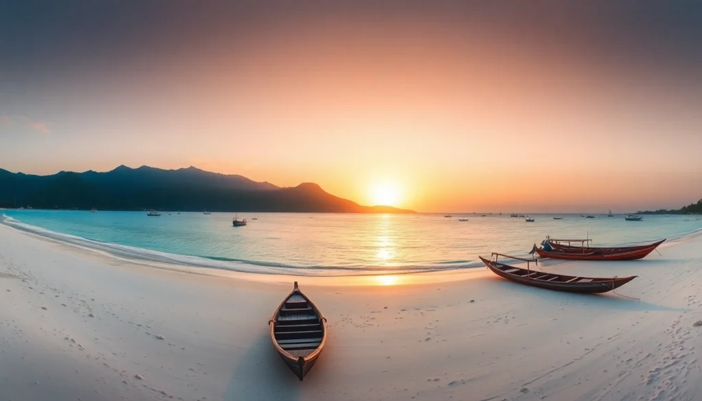 Lombok's breathtaking coastline with white sandy beaches and majestic mountains offering scenic beauty and serenity.