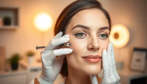 Professionaler Arzt in Zürich führt eine Botox Behandlung durch, zeigt präzise Injektionstechniken für natürliches Ergebnis.