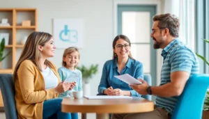 Best health insurance guidance: licensed agent helps a family choose plans.